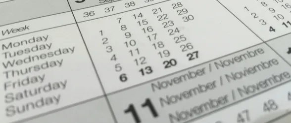 White Calendar