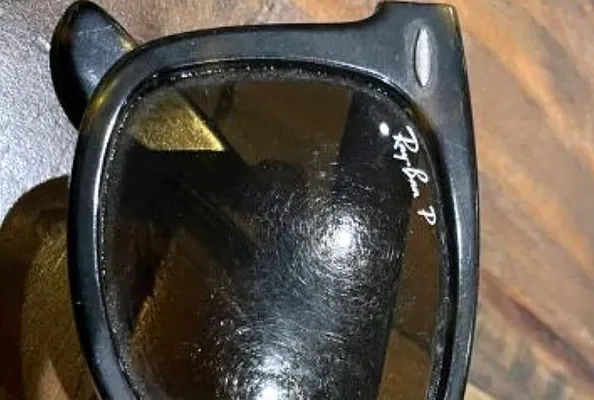 Damaged Rayban lens