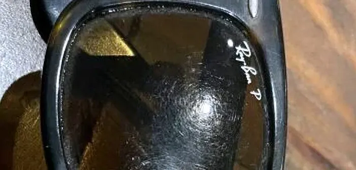 Damaged Rayban lens
