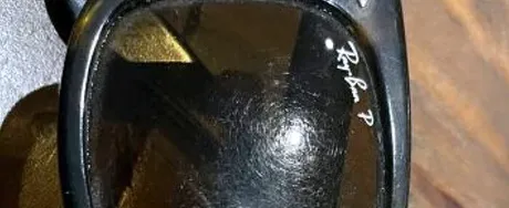 Damaged Rayban lens