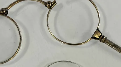 Broken vintage spectacles frame