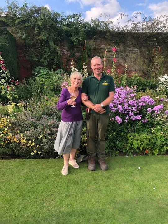 Carol Klein and Ross Underwood, Head Gardener At G