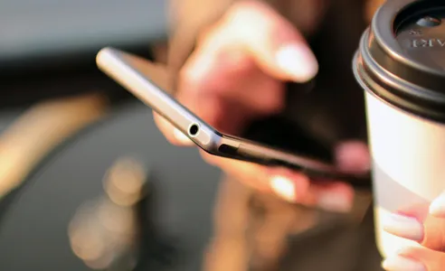 Person Holding Smartphone