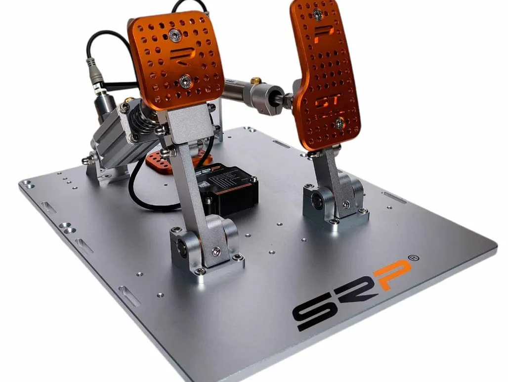 Sim racing rig pedal set