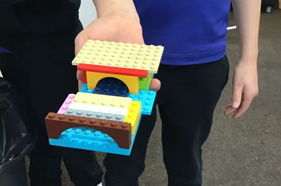 Roman Baths made in Lego