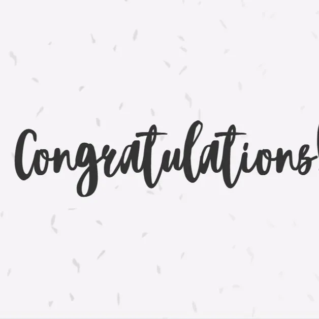 Congratulations