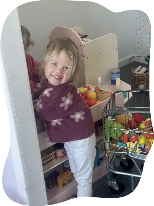 Child Playroom Mirror Selfie