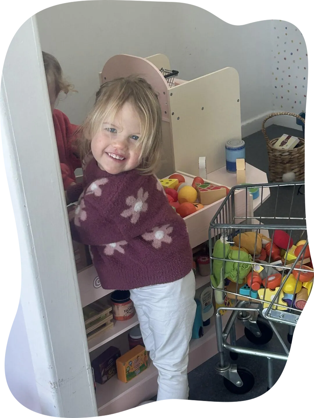 Child Playroom Mirror Selfie