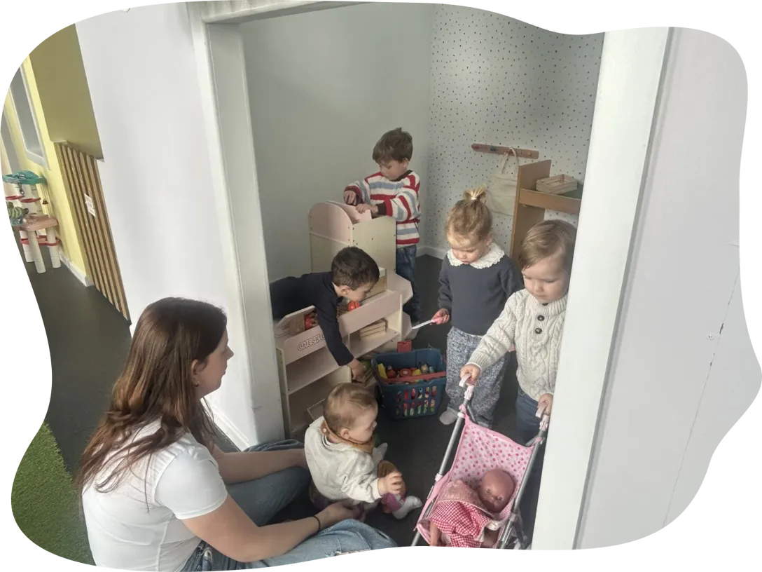 Children Playing Together Indoors