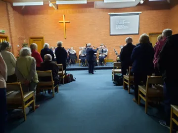 Salvation Army lead he singing