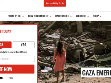 Save The Children – Website image