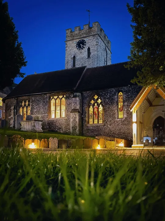 Guildford St Mary's At Night- Dan Hannington