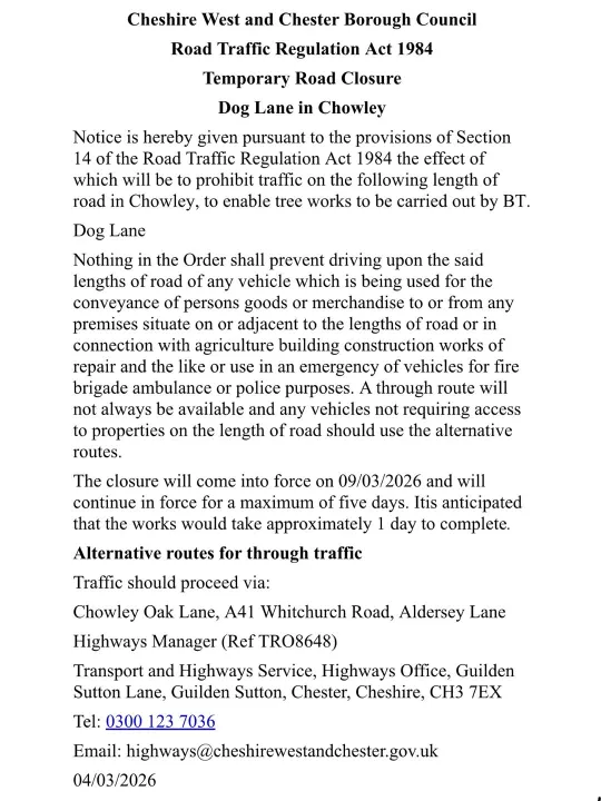 Dog Lane Closure 02
