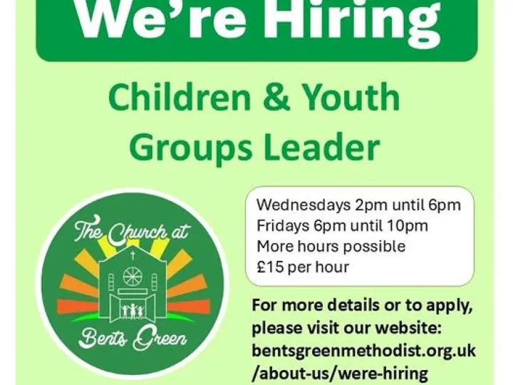 Bents Green Youth Worker Advert