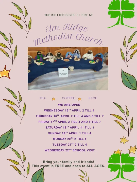 Knitted Bible At Elm Ridge April 2026