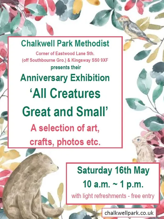 Chalkwell Pm Anniversary Exhibition 16th May