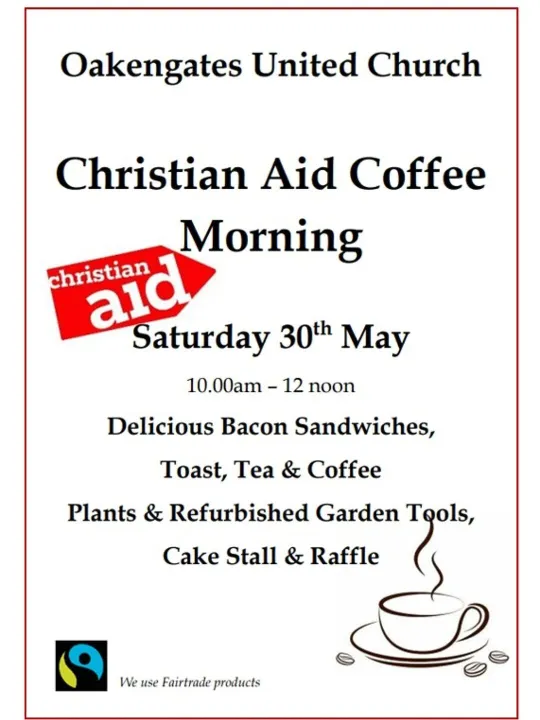 Oak United Christian Aid Coffee Morning 200526