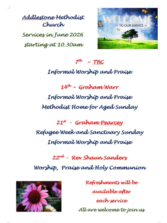 Sunday Services June 2026