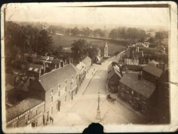 Shropshire street from the Church Tower