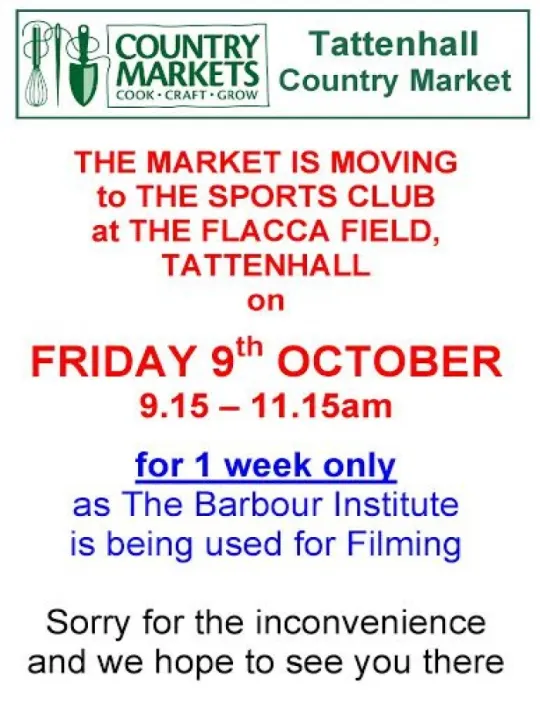 Tattenhall Country Market 9 October