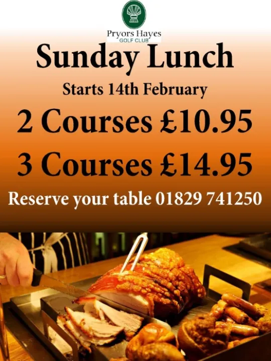 Pryors hayes Sunday Lunch- A4 pptx