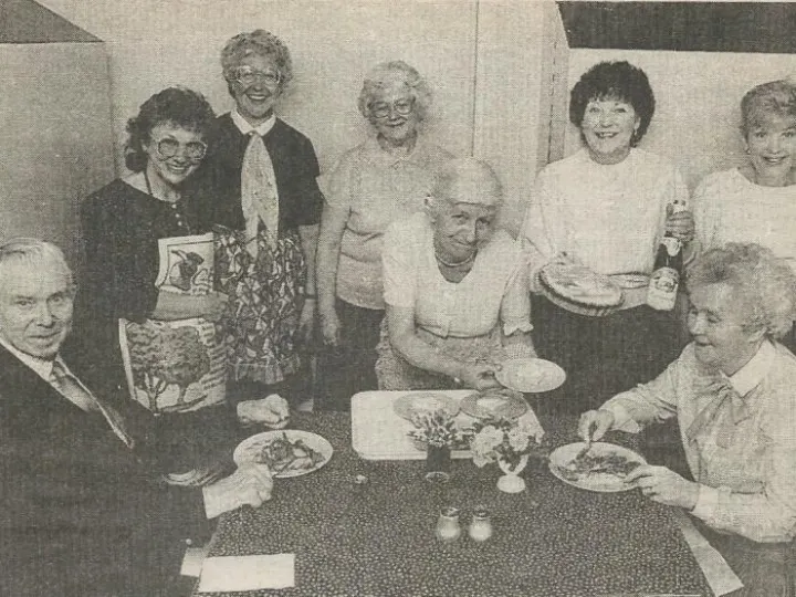 Village Luncheon Club at Tarvin Community Centre 23rd March 1990