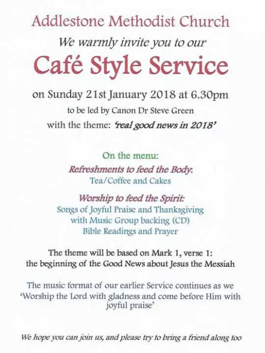 Cafe Style Service &ndash; Addlestone