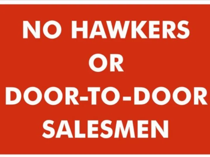 No Hawkers