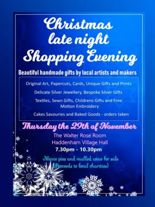 Xmas Shopping Evening_poster