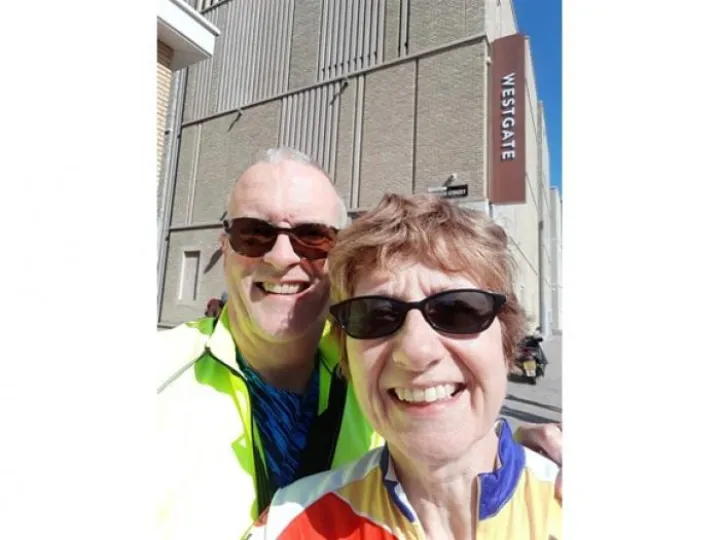 Liz and Keith bike ride photo