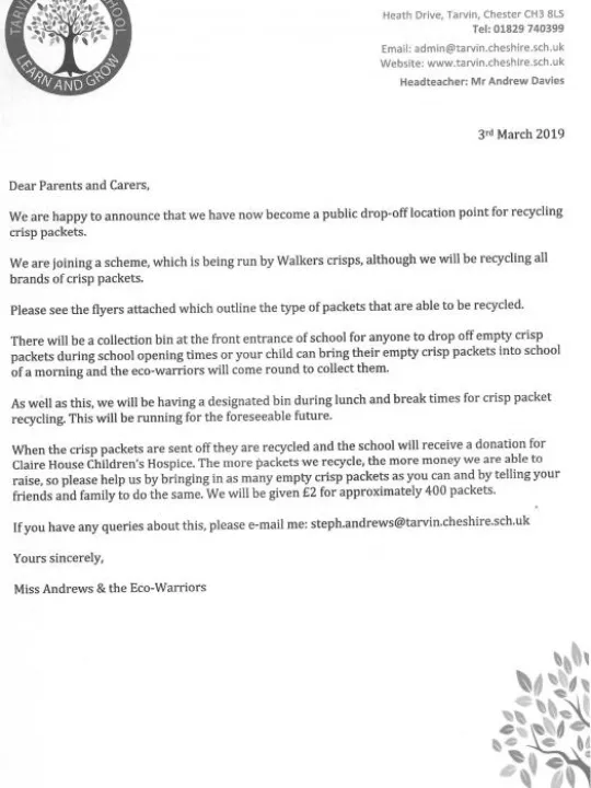 Crisp Packet Recycling