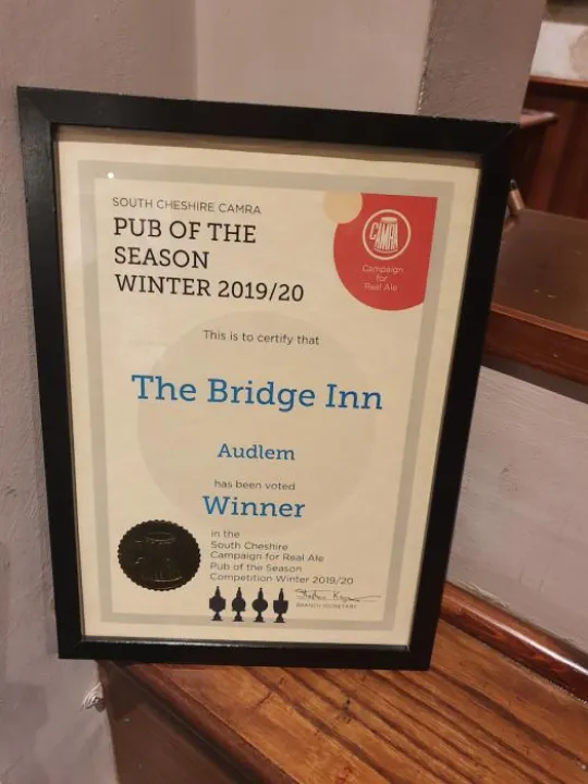 Bridge Inn Camra Award