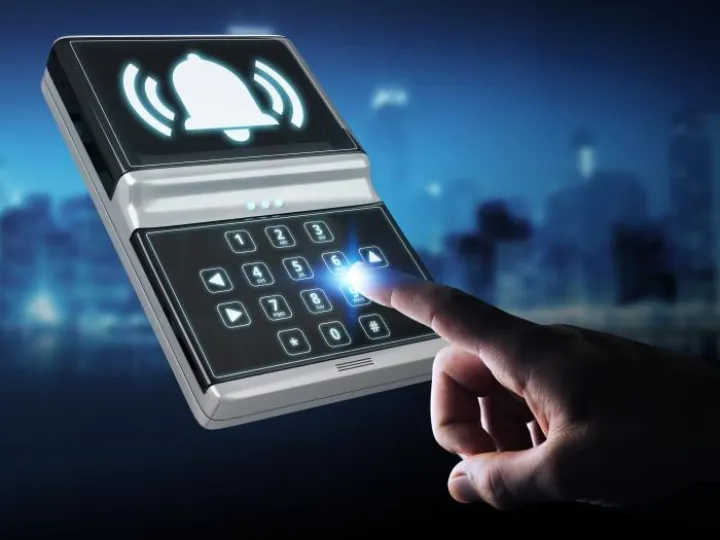 Security keypad alarm