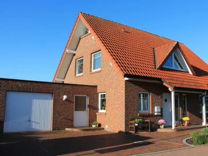 Large house with garage doors