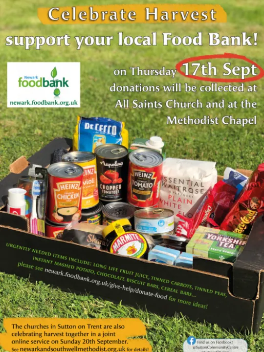 SOT Harvest donations