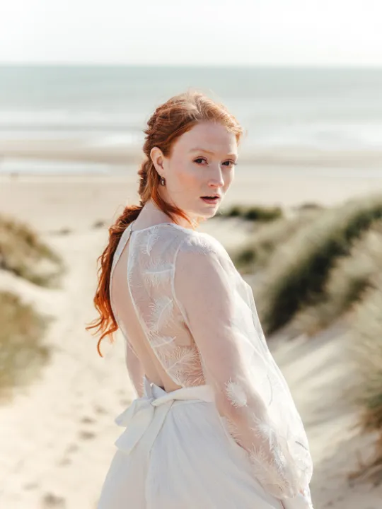 feather top detail beach wren P