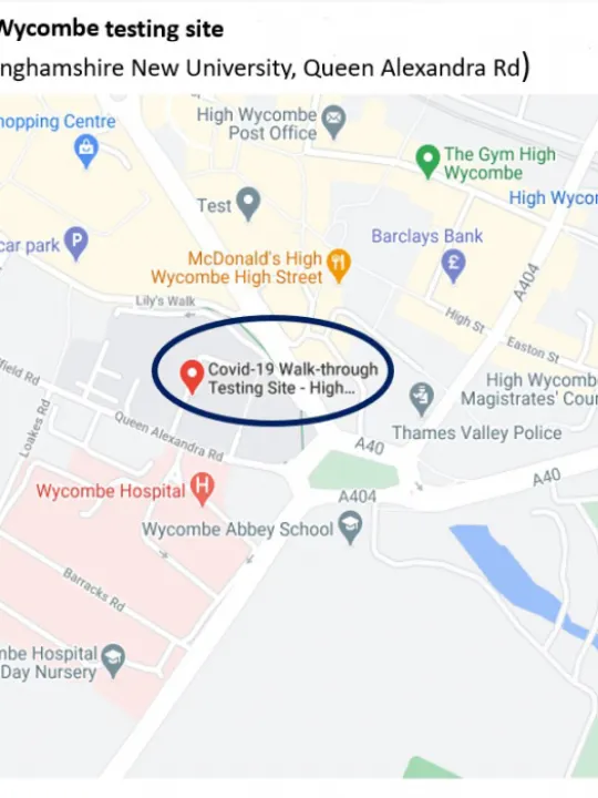 Covid Test Site – Wycombe