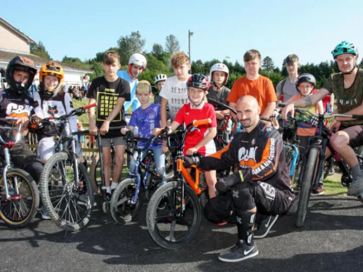 Rhayader pump track riders