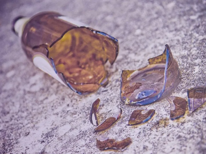 Broken bottle