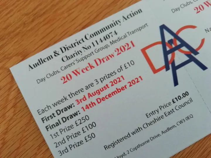 Adca 2021 20 week Draw Ticket