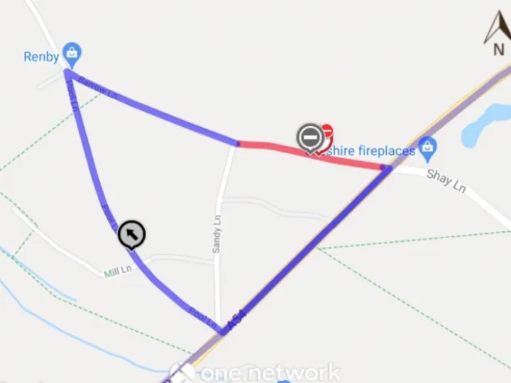 Road closure barrow lane 2 Aug