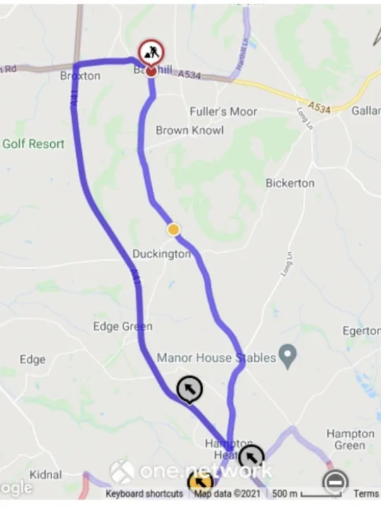 Old Coach Road Closure