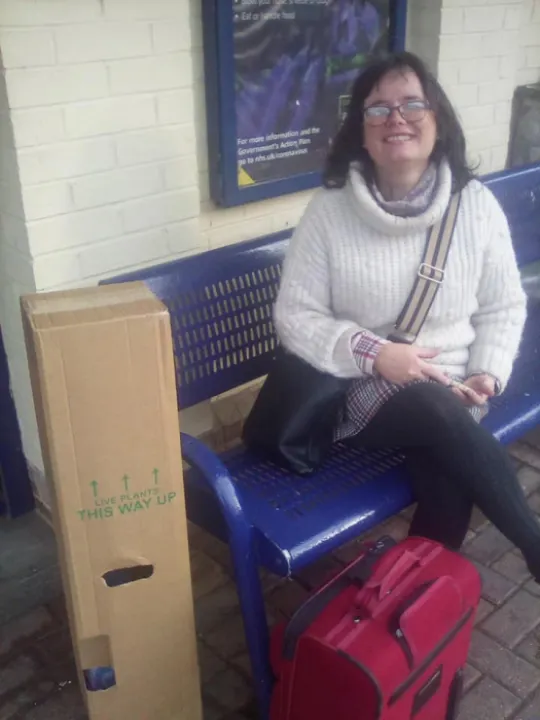 Vanessa on her way to Glasgow for COP26