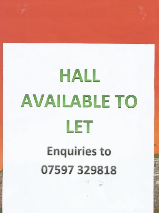 Hall available to let
