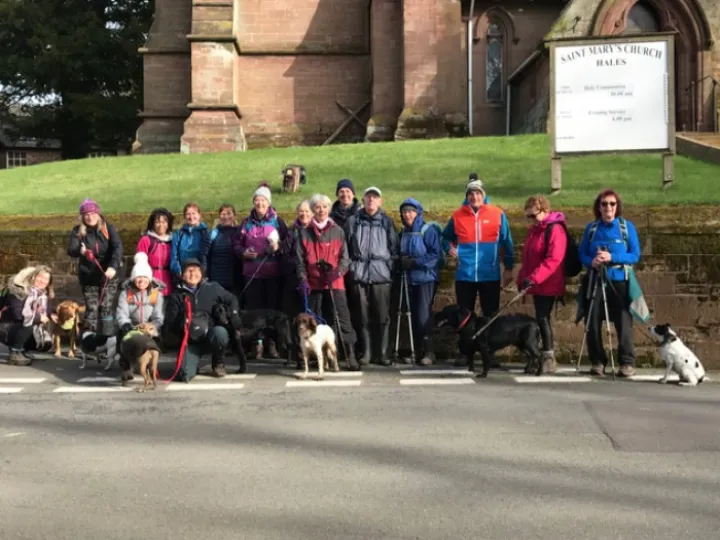 Audlem Ramblers @ Hales Church