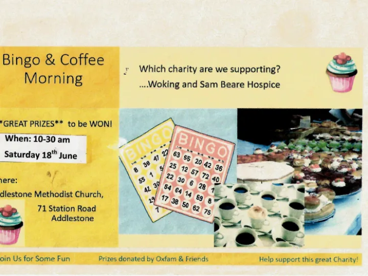 22-06-18 Fun Bingo Coffee Morning