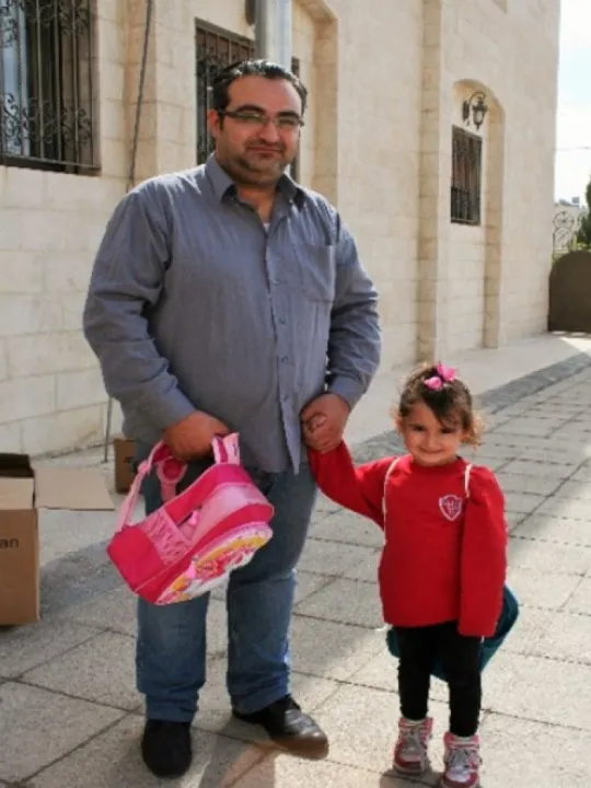 Tajik and daughter – Syrian refugees in Jordan