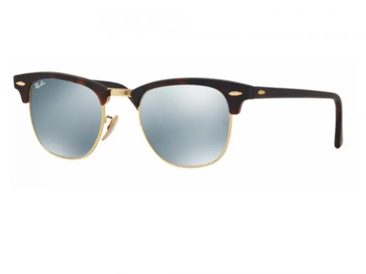 Ray-Ban Mirrored Clubmaster RB3016 Ray-Ban RB3016 Clubmaster 51mm Sunglasses – SINGER22 main image 2