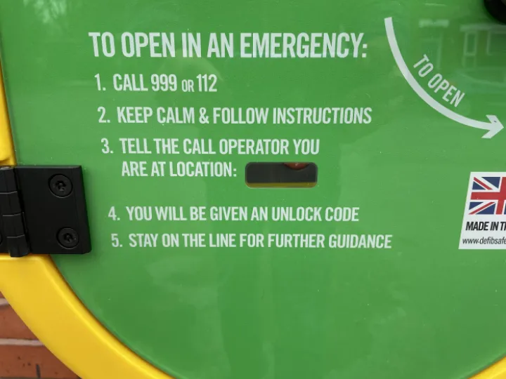 Defib instructions