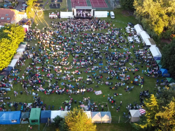 Publicity Photo   Aerial View Of Lasts Years Concert